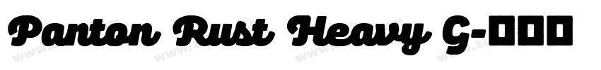 Panton Rust Heavy G字体转换
